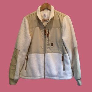 Topo Designs Women's Nylon Sherpa Fleece Jacket Sz L